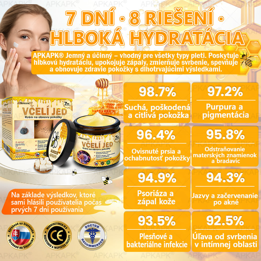 ✨APKAPK® Včelí jed regeneračný krém na pokožku 🔥 Vyvinuté na Slovensku, vyrobené a dodávané zo Slovenska