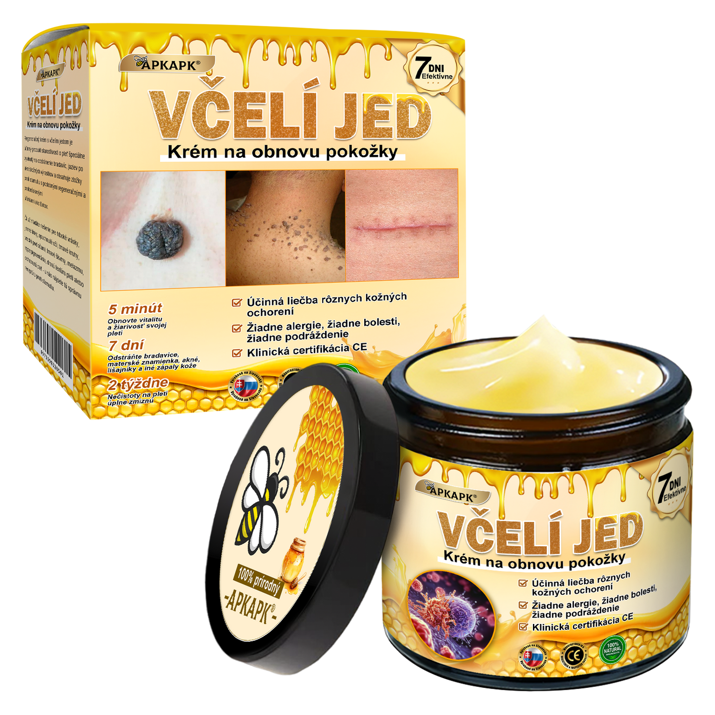 ✨APKAPK® Včelí jed regeneračný krém na pokožku 🔥 Vyvinuté na Slovensku, vyrobené a dodávané zo Slovenska