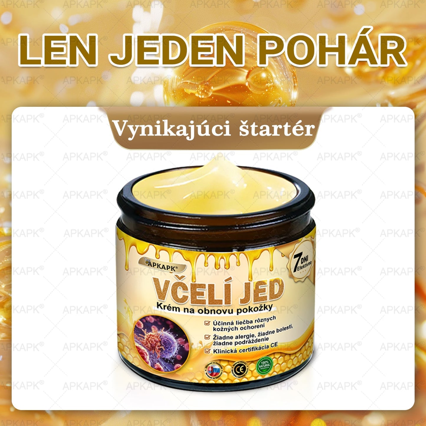 ✨APKAPK® Včelí jed regeneračný krém na pokožku 🔥 Vyvinuté na Slovensku, vyrobené a dodávané zo Slovenska
