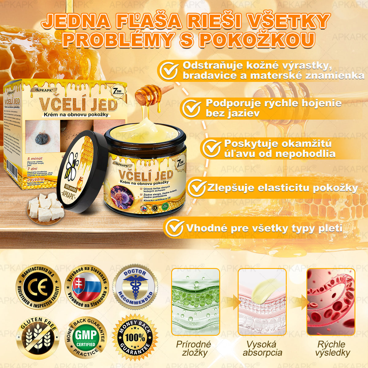 ✨APKAPK® Včelí jed regeneračný krém na pokožku 🔥 Vyvinuté na Slovensku, vyrobené a dodávané zo Slovenska